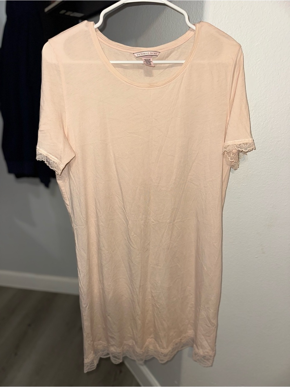 Victoria's Secret Light Pink Lace-Trim sleepwear